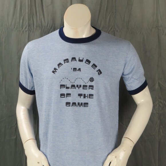 Vintage Graphic T-shirt - Marauder Basketball Player of the Garme 1984 - Mens XL - Picture 1 of 7